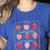 Groovy Kindergarten Is My Jam Strawberry Kinder Team Teacher Women's Heather T-Shirt Heather True Royal