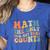Groovy Math Is The Only Subject That Counts Math Teacher For Men Women Girls Kids Women's Heather T-Shirt Heather True Royal