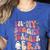 Groovy In My Spooky Teacher Era Halloween Party Boo Women's Heather T-Shirt Heather True Royal