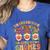 Groovy Thanksgiving With My Gnomie Women Teacher Fall Gnome Women's Heather T-Shirt Heather True Royal Groovy Thanksgiving With My Gnomie Women Teacher Fall Gnome Women's Heather T-Shirt Heather True Royal