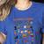 Halloween Alphabet ABCs Learning Kindergarten Teacher Women's Heather T-Shirt Heather True Royal