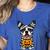 Halloween Dog Boston Terrier Mummy Costume Men Women Kids Women's Heather T-Shirt Heather True Royal