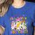 Halloween Floral Ghost Teacher Are You Falloween Directions Women's Heather T-Shirt Heather True Royal