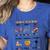 Halloween Reading Spooky Syllables Teacher Vintage Women's Heather T-Shirt Heather True Royal Halloween Reading Spooky Syllables Teacher Vintage Women's Heather T-Shirt Heather True Royal