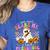 Halloween Teacher You Can't Scare Me I Teach Preschool Women's Heather T-Shirt Heather True Royal