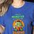 Halloween Teacher Librarian Monster Reading Books Men Women Kids Women's Heather T-Shirt Heather True Royal