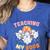 Halloween Teacher Teaching My Boos Costume Teacher Men Women Women's Heather T-Shirt Heather True Royal