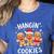 Hanging With My Cookies Gingerbread Christmas Teacher Xmas Women's Heather T-Shirt Heather True Royal