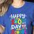 Happy 100th Day Of School 100 Days Of School Teacher Student Women's Heather T-Shirt Heather True Royal Happy 100th Day Of School 100 Days Of School Teacher Student Women's Heather T-Shirt Heather True Royal