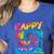 Happy 100th Day Of School Teacher Student 100 Days Tie Dye Men Women Kids Women's Heather T-Shirt Heather True Royal Happy 100th Day Of School Teacher Student 100 Days Tie Dye Men Women Kids Women's Heather T-Shirt Heather True Royal