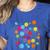 Happy Dot Day Colorful Polka Dot Art Teacher Student Kids Women's Heather T-Shirt Heather True Royal