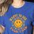Happy To See Your Face Retro Happy Teacher Back To School Women's Heather T-Shirt Heather True Royal Happy To See Your Face Retro Happy Teacher Back To School Women's Heather T-Shirt Heather True Royal
