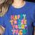 Happy To See Your Face Teacher Disco Ball Back To School Women's Heather T-Shirt Heather True Royal Happy To See Your Face Teacher Disco Ball Back To School Women's Heather T-Shirt Heather True Royal
