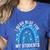 Happy Teacher I Wear Blue For My Students Autism Awareness Women's Heather T-Shirt Heather True Royal