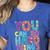 You Can Do Hard Things School Student Teachers Women's Heather T-Shirt Heather True Royal You Can Do Hard Things School Student Teachers Women's Heather T-Shirt Heather True Royal