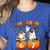 Haunted By 67 Boo Ghost Pumpkin Halloween Teacher Women's Heather T-Shirt Heather True Royal Haunted By 67 Boo Ghost Pumpkin Halloween Teacher Women's Heather T-Shirt Heather True Royal