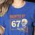 Haunted By 67 Halloween 67 Meme Six Seven Teacher Women's Heather T-Shirt Heather True Royal