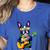Hawaiian Boston Terrier & Pineapple Ukulele Summer Vacation Women's Heather T-Shirt Heather True Royal