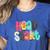 Head Start Team Homeschool Teacher Headstart Back To School Women's Heather T-Shirt Heather True Royal