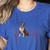 Heartbeat Boston Terrier Dog Women's Heather T-Shirt Heather True Royal