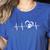 Heartbeat Dog Paw Women's Heather T-Shirt Heather True Royal