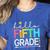 Hello Fifth Grade Teacher Student 5th Grade Back To School Women's Heather T-Shirt Heather True Royal Hello Fifth Grade Teacher Student 5th Grade Back To School Women's Heather T-Shirt Heather True Royal