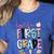 Hello First Grade Teacher Coquette Pencil Bow Back To School Women's Heather T-Shirt Heather True Royal Hello First Grade Teacher Coquette Pencil Bow Back To School Women's Heather T-Shirt Heather True Royal