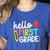 Hello First Grade Team 1st Grade Back To School Teacher Kids Women's Heather T-Shirt Heather True Royal Hello First Grade Team 1st Grade Back To School Teacher Kids Women's Heather T-Shirt Heather True Royal