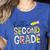 Hello Second Grade Team 2nd Grade Back To School Teacher Kid Women's Heather T-Shirt Heather True Royal