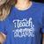 Homeschool Mom Teacher I Teach In My Pajamas For Women Women's Heather T-Shirt Heather True Royal