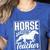 Horse Riding Teacher Rider Lover Equestrian Men Women Kids Women's Heather T-Shirt Heather True Royal Horse Riding Teacher Rider Lover Equestrian Men Women Kids Women's Heather T-Shirt Heather True Royal
