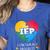 IEP I Encourage Progress Special Education School Teacher Women's Heather T-Shirt Heather True Royal IEP I Encourage Progress Special Education School Teacher Women's Heather T-Shirt Heather True Royal