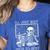 I'Ll Just Wait Until It's Quiet Skeleton Halloween Teacher Women's Heather T-Shirt Heather True Royal