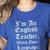I'm An English Teacher Watch Your Language Teachers Women's Heather T-Shirt Heather True Royal