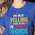 I’m Not Yelling This Is My PE School Teacher Voice I Teach Women's Heather T-Shirt Heather True Royal I’m Not Yelling This Is My PE School Teacher Voice I Teach Women's Heather T-Shirt Heather True Royal