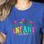 Infant Teacher Floral First Day Back To School Teaching Women's Heather T-Shirt Heather True Royal