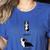 Inhale Exhale Yoga Boston Terrier Tshirt Women's Heather T-Shirt Heather True Royal