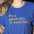 It's A Good Day To Exercise PE Teacher Gym Exercise For Men Women Women's Heather T-Shirt Heather True Royal It's A Good Day To Exercise PE Teacher Gym Exercise For Men Women Women's Heather T-Shirt Heather True Royal