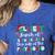 Jolliest Bunch Of Teachers Aides This Side Of The Playground Women's Heather T-Shirt Heather True Royal
