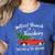 Jolliest Bunch Of Teachers This Side Of The Hallway Women's Heather T-Shirt Heather True Royal
