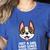 Just a Girl Who Loves Boston Terriers Women's Heather T-Shirt Heather True Royal