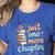 Just One More Chapter Book Reading Floral Teacher Book Lover Women's Heather T-Shirt Heather True Royal Just One More Chapter Book Reading Floral Teacher Book Lover Women's Heather T-Shirt Heather True Royal