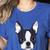 Kids Boston Terrier Dog For Women And Girls Women's Heather T-Shirt Heather True Royal