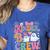 Kinder Boo Crew Kindergarten Teacher Student Halloween Women's Heather T-Shirt Heather True Royal Kinder Boo Crew Kindergarten Teacher Student Halloween Women's Heather T-Shirt Heather True Royal