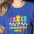Kindergarten ABCD Rocks Teacher Student Back To School Women's Heather T-Shirt Heather True Royal Kindergarten ABCD Rocks Teacher Student Back To School Women's Heather T-Shirt Heather True Royal