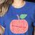 Kindergarten Apple Word Art For Teachers & Students Women's Heather T-Shirt Heather True Royal Kindergarten Apple Word Art For Teachers & Students Women's Heather T-Shirt Heather True Royal