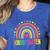 Kindergarten Rainbow Girls Boys Teacher Team Kinder Squad Women's Heather T-Shirt Heather True Royal Kindergarten Rainbow Girls Boys Teacher Team Kinder Squad Women's Heather T-Shirt Heather True Royal