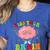 Kiss Your Brain Calm Mindset Teacher Kids Boys Girls Women Women's Heather T-Shirt Heather True Royal Kiss Your Brain Calm Mindset Teacher Kids Boys Girls Women Women's Heather T-Shirt Heather True Royal