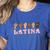 Latina ASL American Sign Language Latina Power ASL Teacher Women's Heather T-Shirt Heather True Royal Latina ASL American Sign Language Latina Power ASL Teacher Women's Heather T-Shirt Heather True Royal