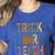 Leopard Trick Or Teach Halloween Teacher Costume Women Women's Heather T-Shirt Heather True Royal